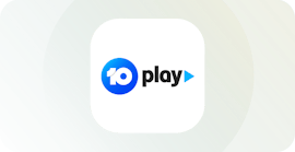 Логотип 10 play.